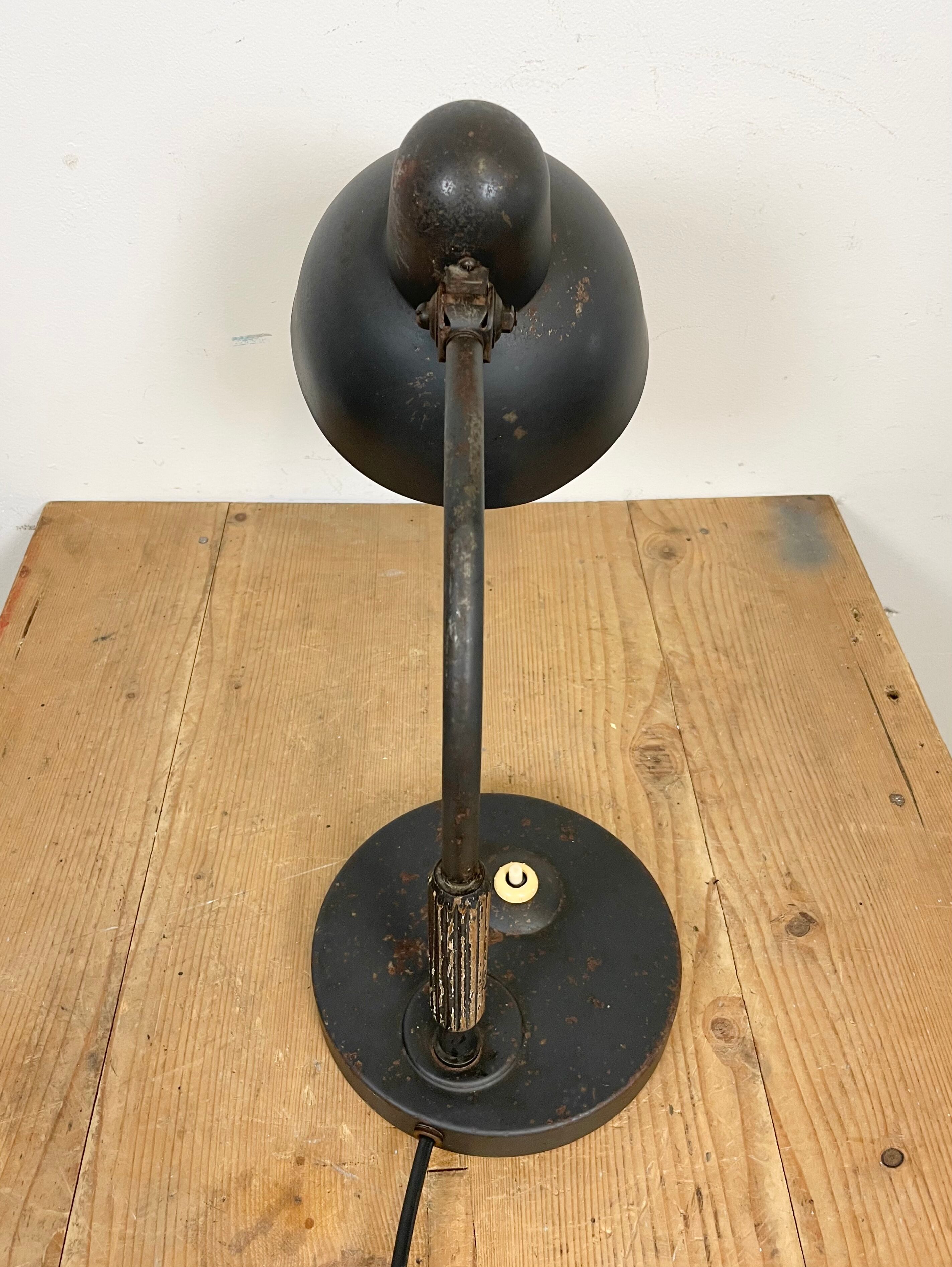 Black Industrial Table Lamp from Siemens, 1930s