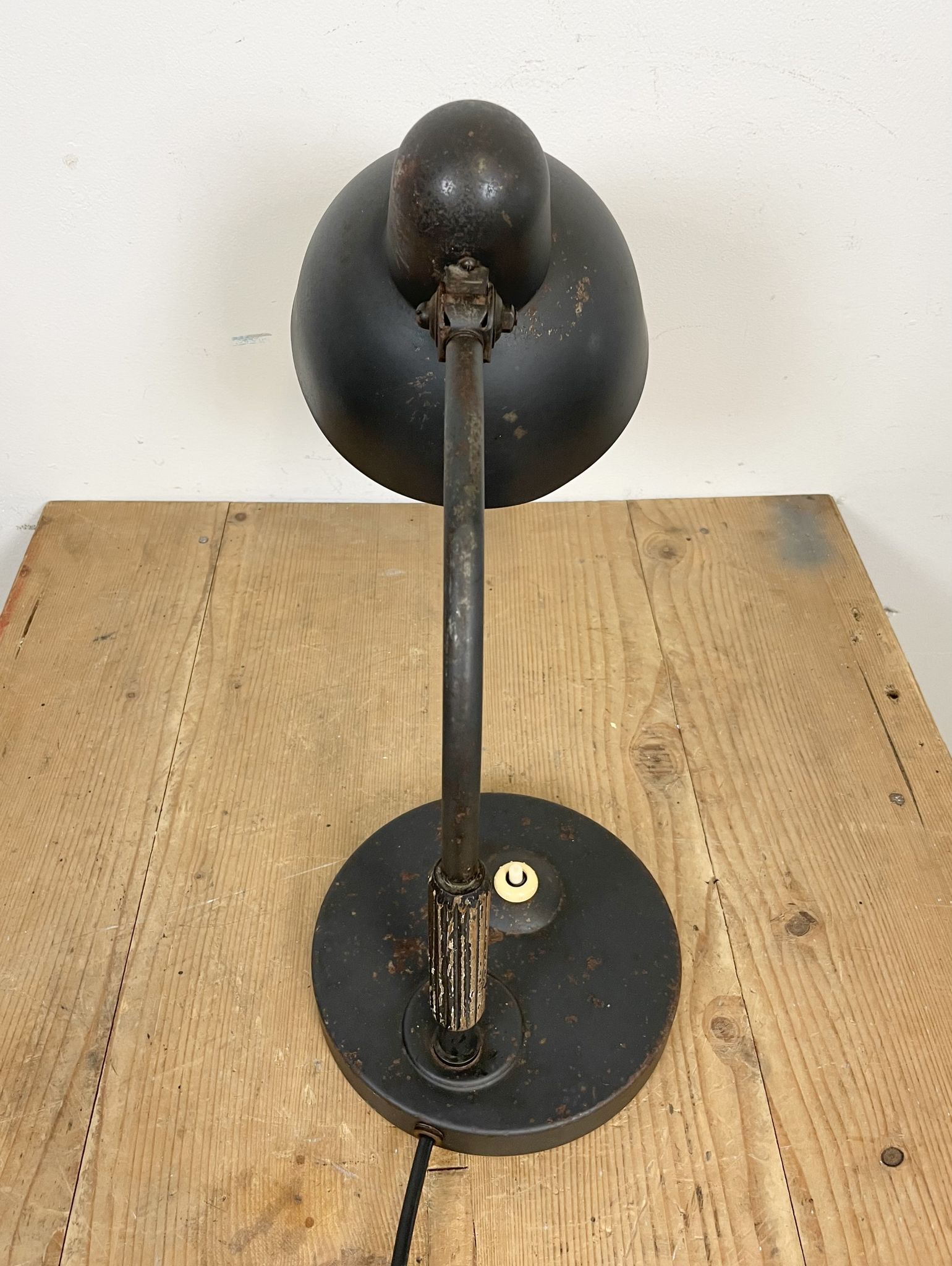 Lampe de table industrielle noire de Siemens, années 1930