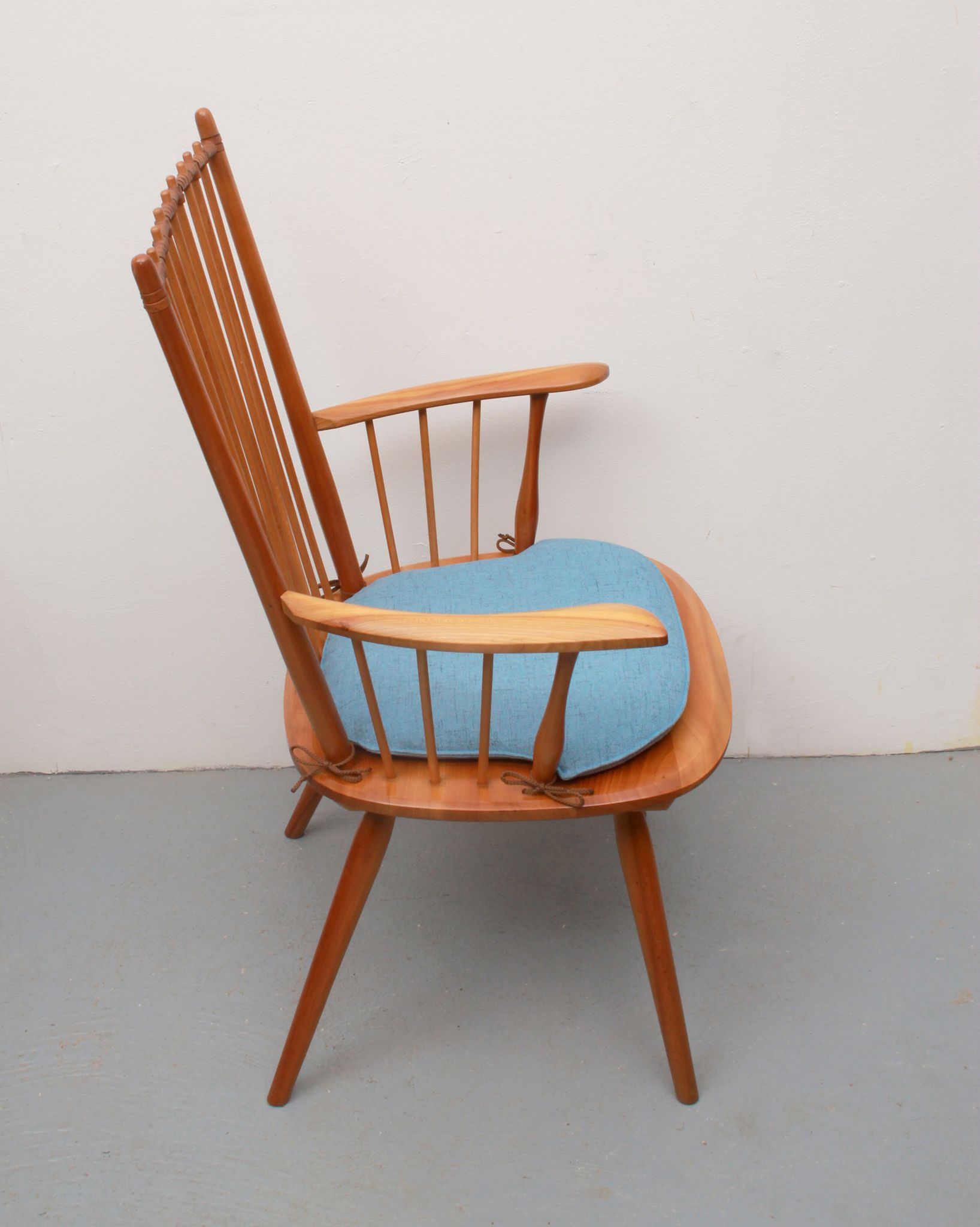 1950s armchair cherrywood, Albert Haberer
