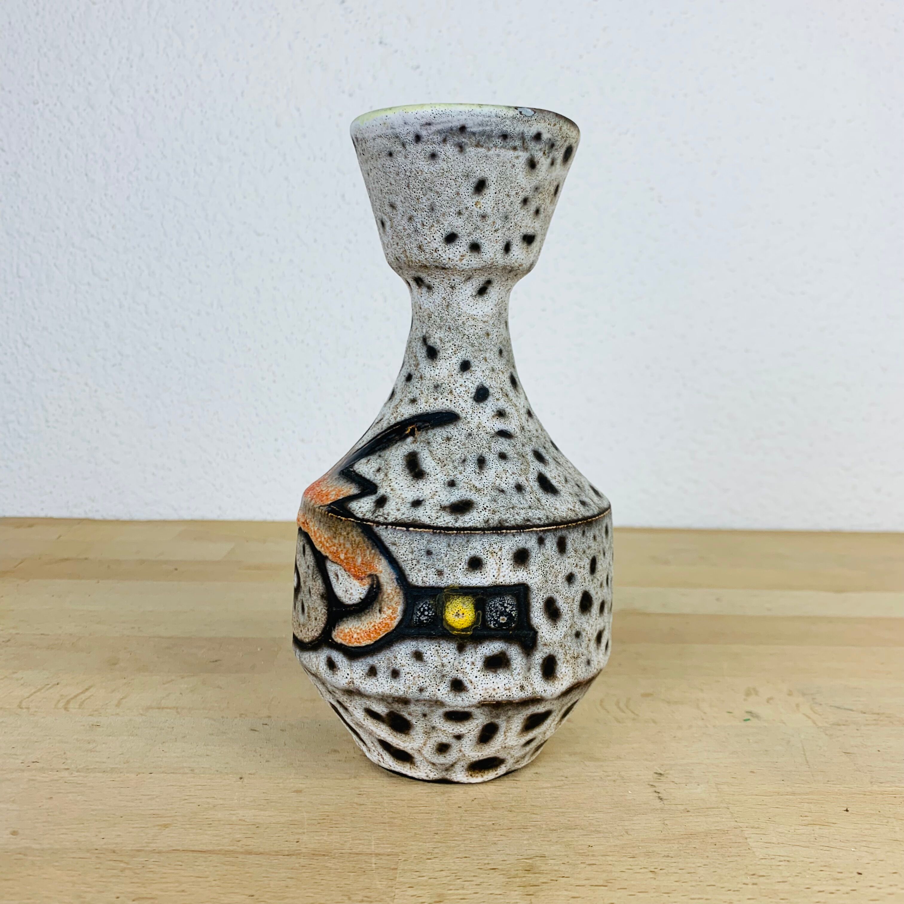 Vase signed Marius Bessone ceramic Vallauris