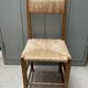 Chaise empaillé vintage
