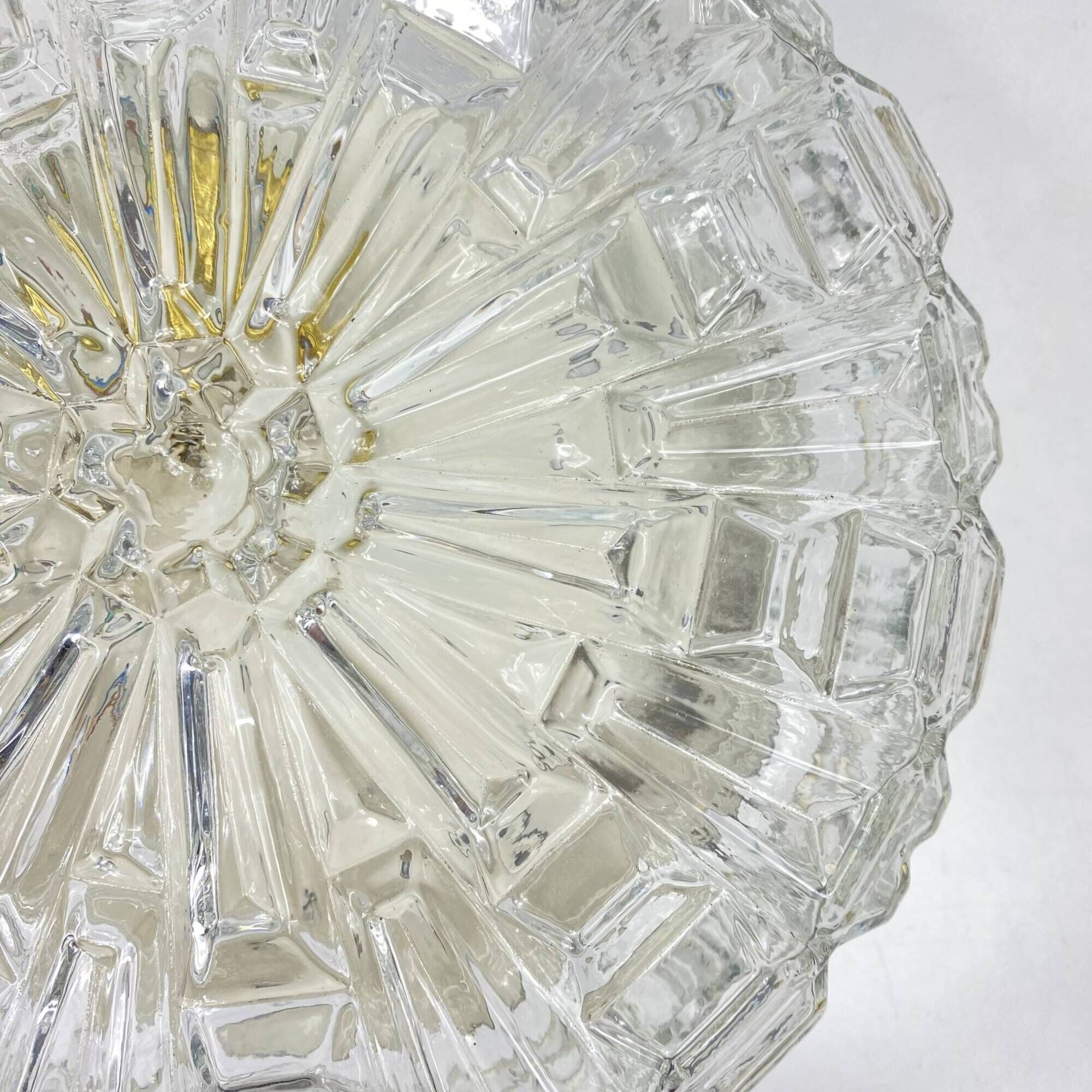 Large wall light ceiling light round minimalist glass 1970 1980 seventies eighties LAMP-7136