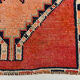 3x9 Somon Red & Dark Blue Hallway Runner Rug