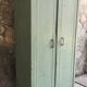 Riveted metal industrial workshop cabinet - vintage 1960s