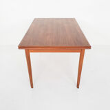 Scandinavian modern teak extendable dining table, 1950's