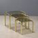 Vintage coffee tables in brass and glass, design, Italy, 1980s.