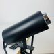Vintage black metal clamp spotlight