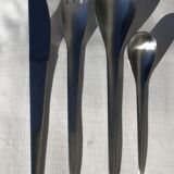 Stainless steel housewife Guy Degrenne 70s completes 49 pieces