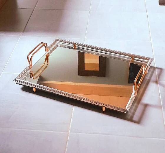 Hollywood Regency Mirror Tray