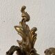 Wall lamp in gilded bronze style Louis XV rocaille with 2 branches