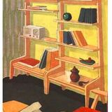 Art Deco shelf in the style of René-Jean Caillette