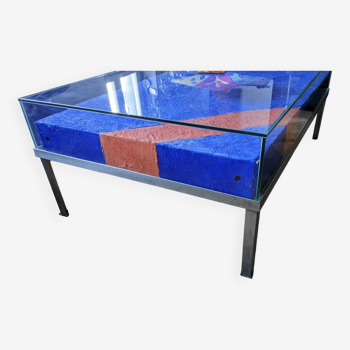 Unique glass coffee table