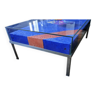 Unique glass coffee table