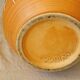 Vintage 1950s enamelled terracotta ceramic vase.