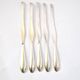 DEETJEN Set of 5 silver-plated lobster picks with pearl handle