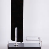 Restored black art deco dressing mirror 1930s, made by vichr a spol