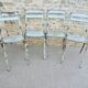 4 chaises de jardin en métal bleu pastel Art Prog