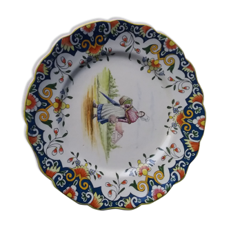 Lisieux farm pattern plate 26 cm in diameter