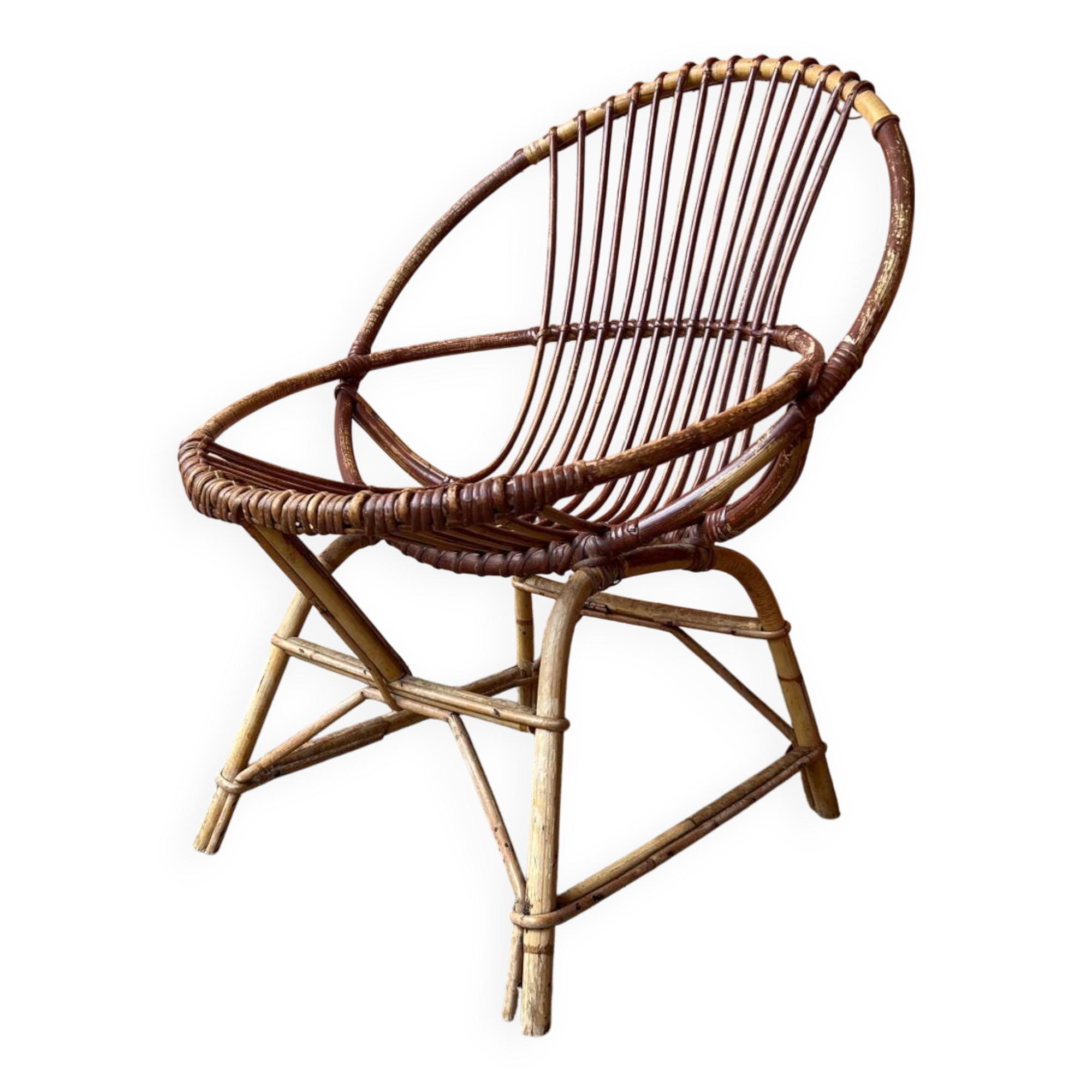 Rattan armchair