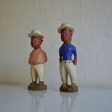 Couple of settlers African statuettes