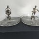 Old small glass and tin servants.