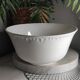 Antique white salad bowl