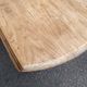 Renovated 18th century solid wood extendable round dining table with shutters