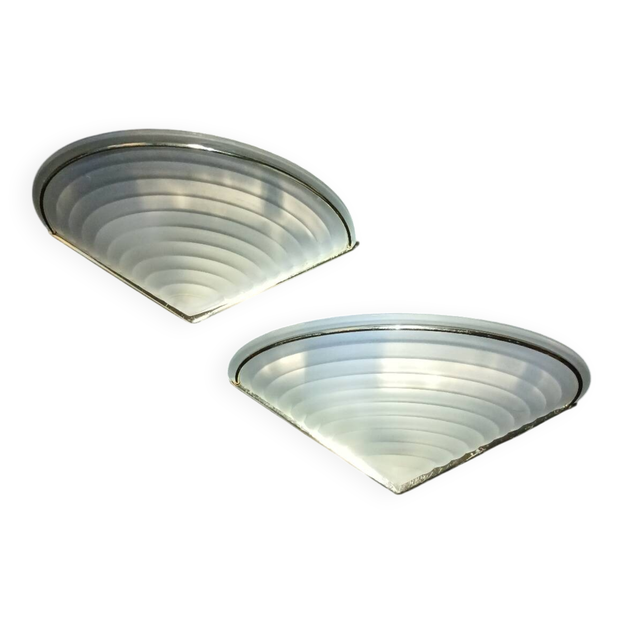 2 appliques Art déco verre