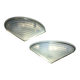 2 Art Deco glass wall sconces