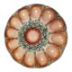 Oyster tray in majolica Sarreguemines circa 1890