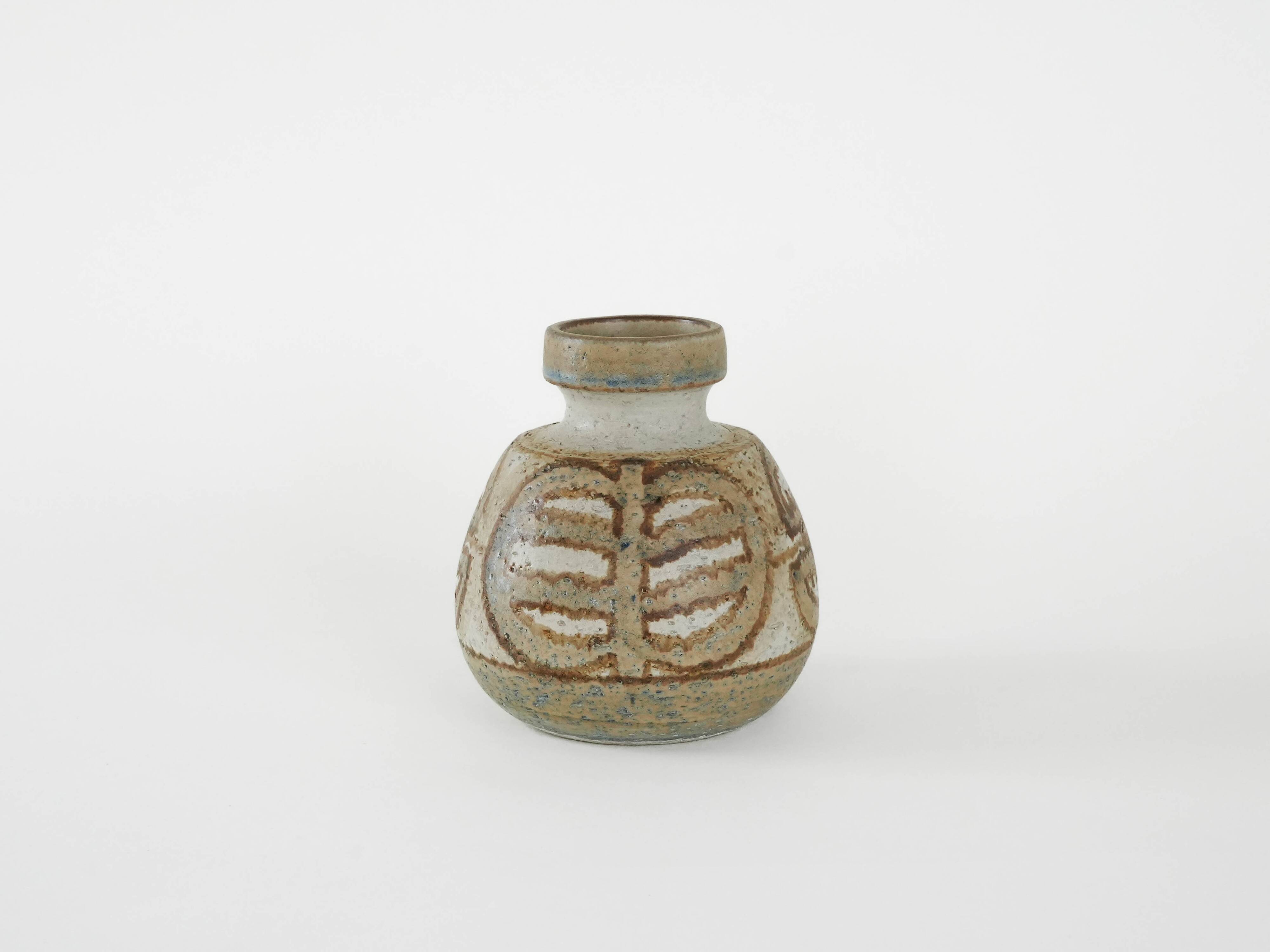 Ceramic vase, Danish design, 1960s, manufacturer: Søholm