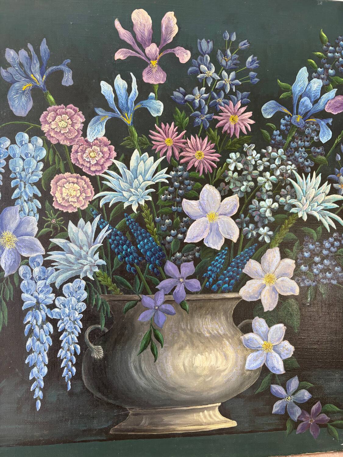 Flower bouquet signed in 1976