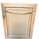 Mirror with painted wooden frame