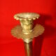 Bronze and solid brass candlestick from the "Restoration" period, electrified.