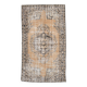 Tapis vintage orange et marron des années 59 122x216 cm