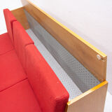 Canapé pliant du milieu du siècle, années 1960, Tchécoslovaquie