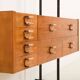 Italian free standing shelving unit with drawers, 1970s