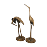 Golden brass herons