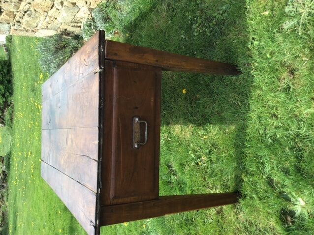 Solid wooden farm table mid-20th century
