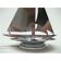 Lampe de bureau art déco chromée en forme de voilier