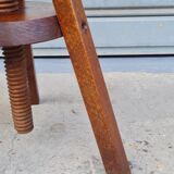 Wooden workshop stool