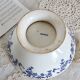 Saladier vintage porcelaine Dresden - Motif fleuri bleu et blanc