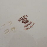 Set of 4 old soup plates "Terre de Fer" Model Silva
