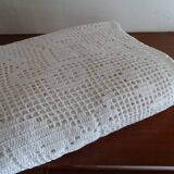 Antique crochet bed cover 240 x 190 cm