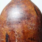 Grand vase potiche décoratif en métal vintage design minimaliste