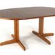 Round extendable dining table 2x 'Vienna' Thonet - mid-century modern style