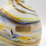 Opaline bottle of murano marmorean decoration