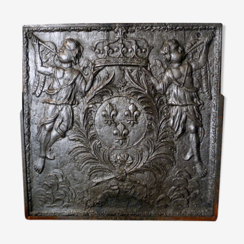 18th century cast iron fireplate