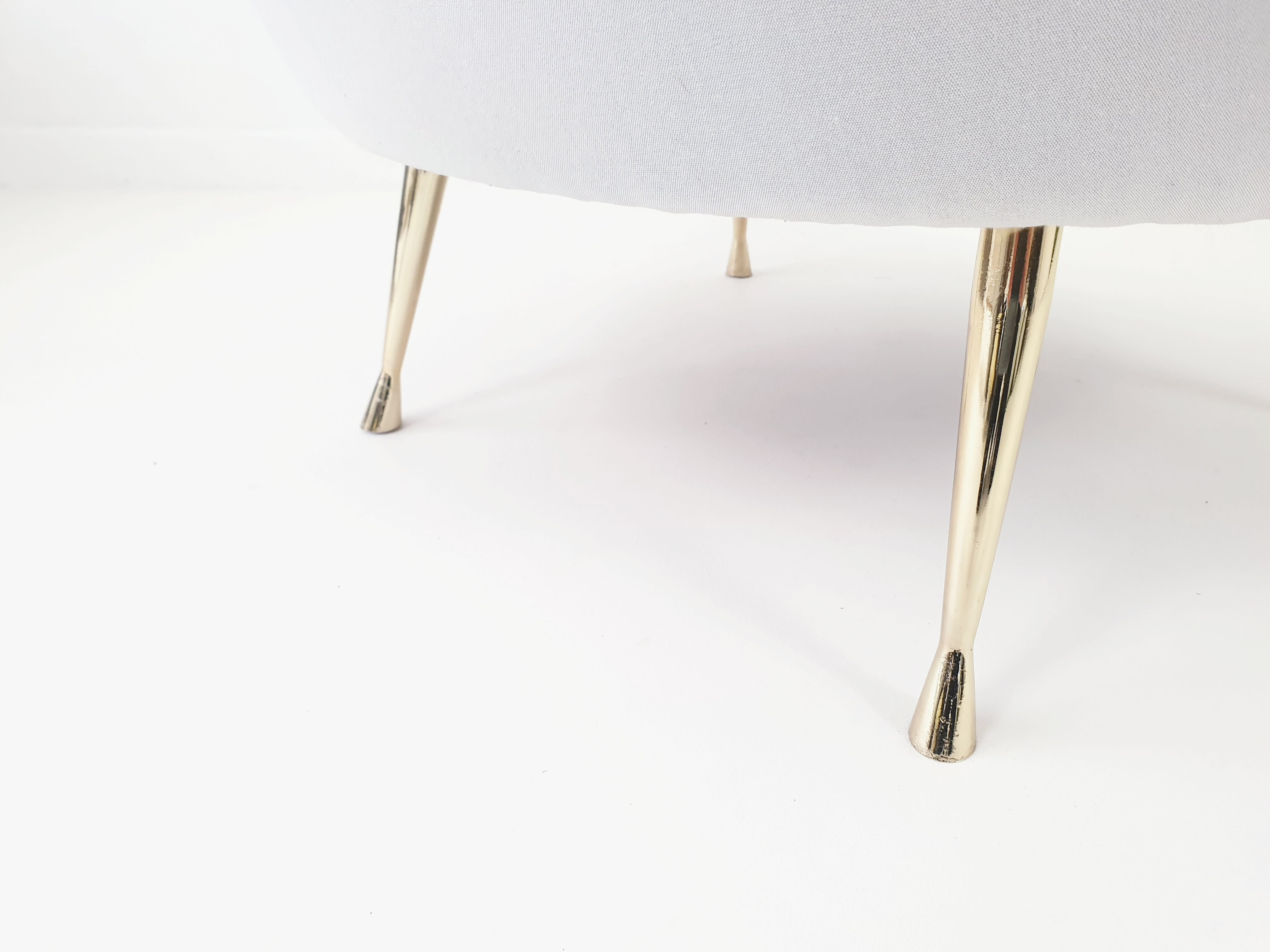 Grey Italian armchair circa 1950