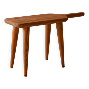 Tabouret scandinave des années 1950 en mélèze massif